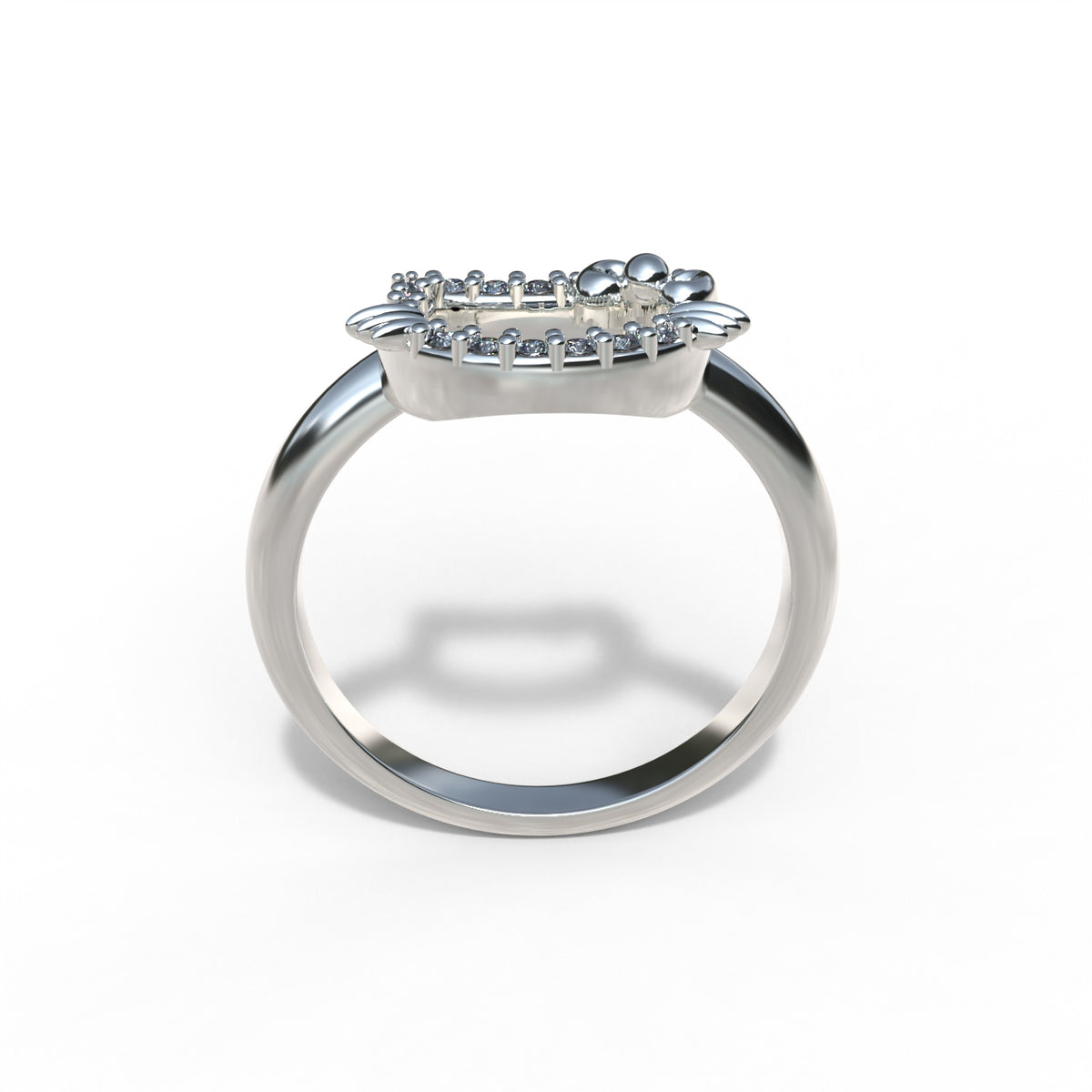 950 Silver Kitty Ring | Handmade | Luya Jewelry