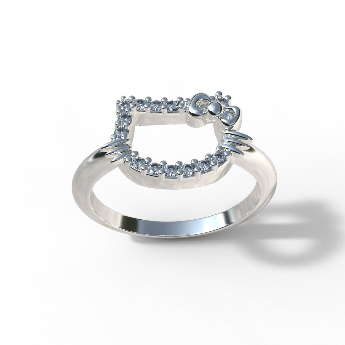 950 Silver Kitty Ring | Handmade | Luya Jewelry
