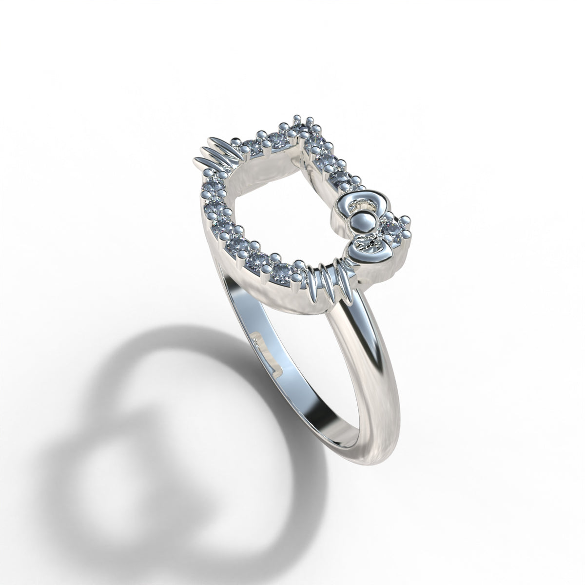 950 Silver Kitty Ring | Handmade | Luya Jewelry