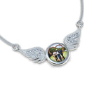 Encapsulated Love Wings Necklace