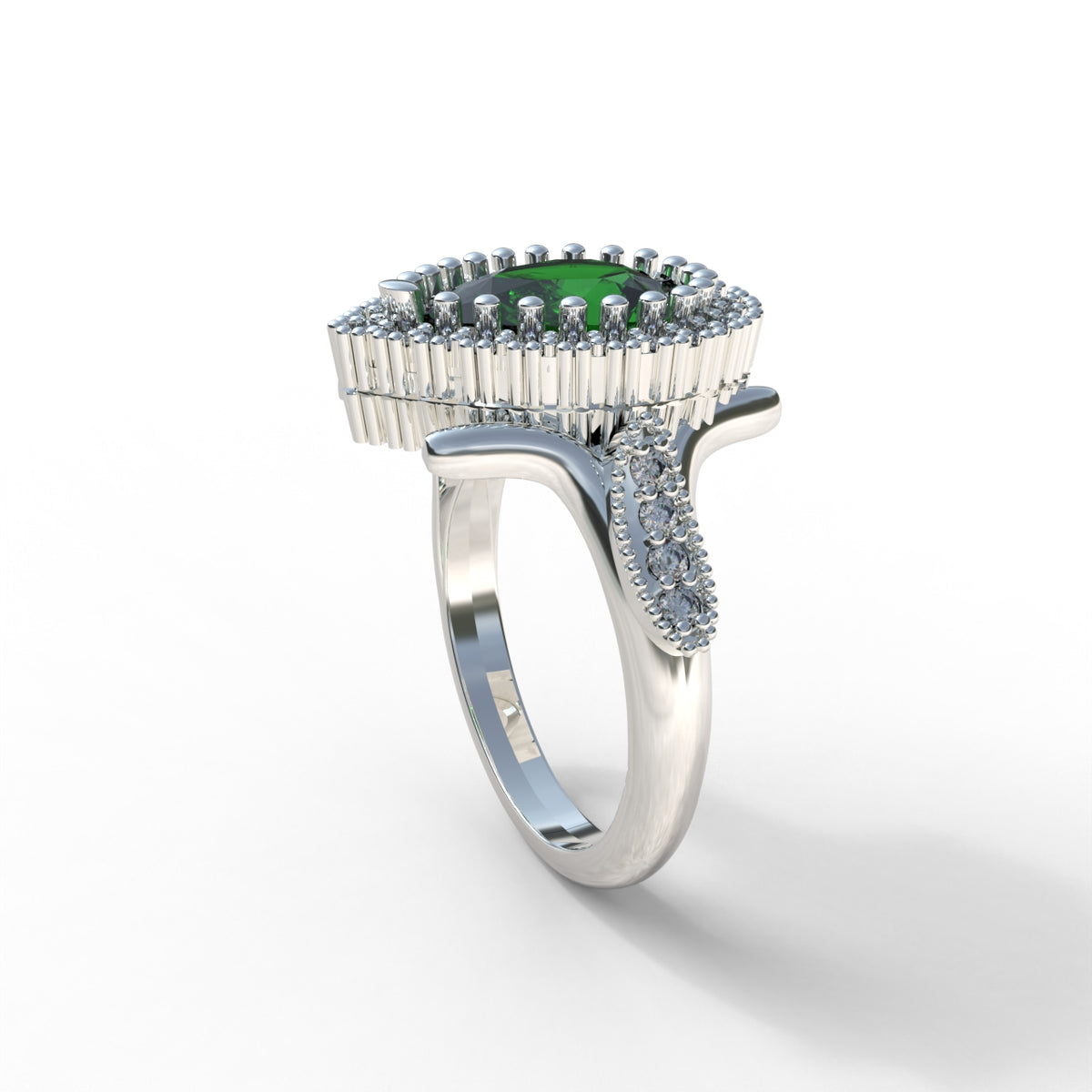 Anillo Sultana Hurrem mini en plata 950, hecho a mano en Perú – Luya Joyería (foto 6)