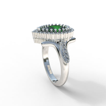 Anillo Sultana Hurrem mini en plata 950, hecho a mano en Perú – Luya Joyería (foto 6)