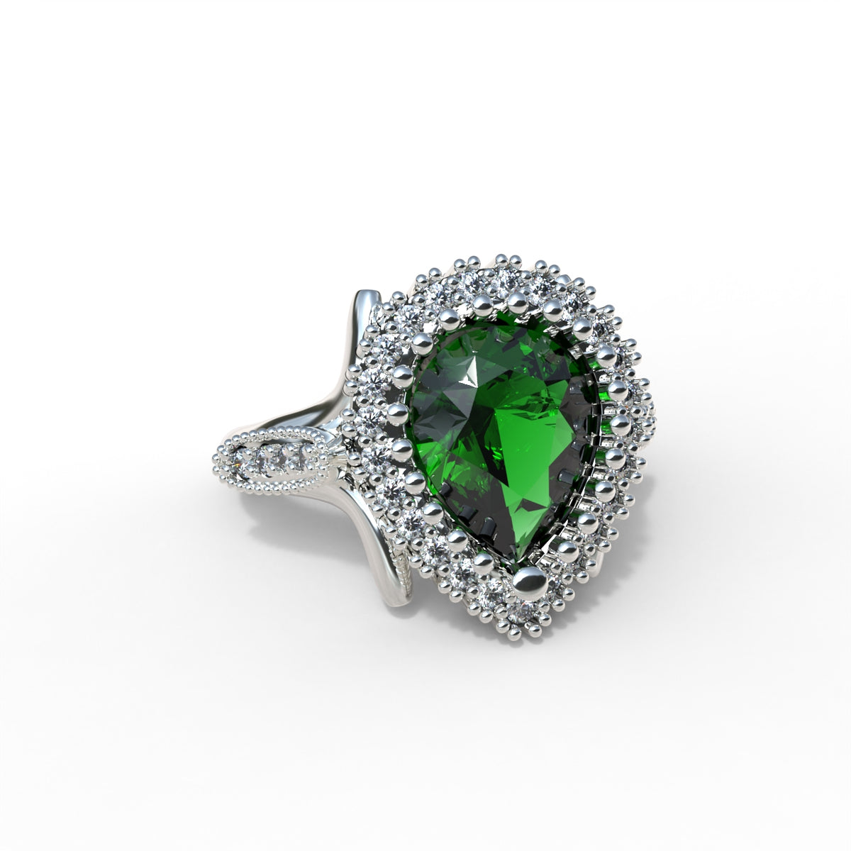 Anillo Sultana Hurrem mini en plata 950, hecho a mano en Perú – Luya Joyería (foto 2)