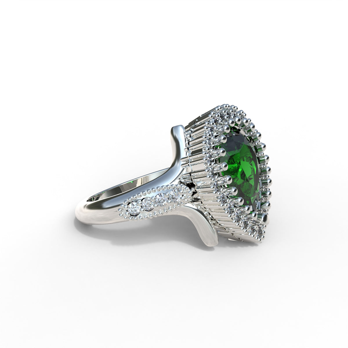 Anillo Sultana Hurrem mini en plata 950, hecho a mano en Perú – Luya Joyería (foto 3)