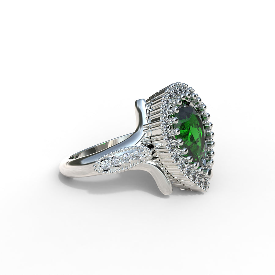 Anillo Sultana Hurrem mini en plata 950, hecho a mano en Perú – Luya Joyería (foto 3)