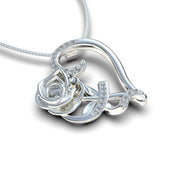 Collar de Rosa Corazón