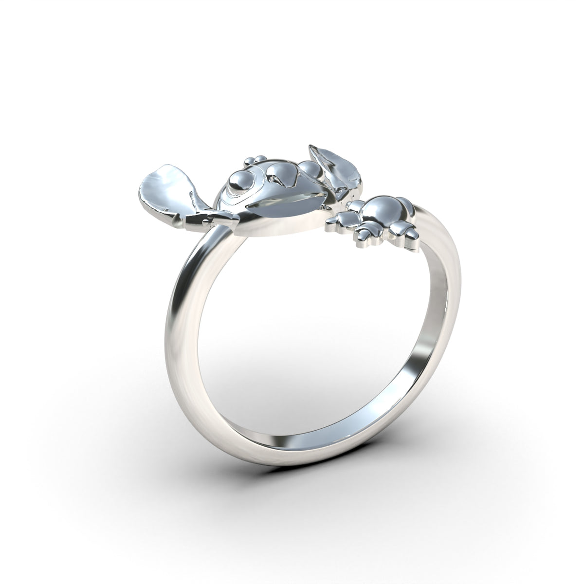 Anillo Stitch en plata 950