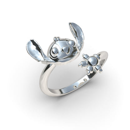 Anillo Stitch en plata 950