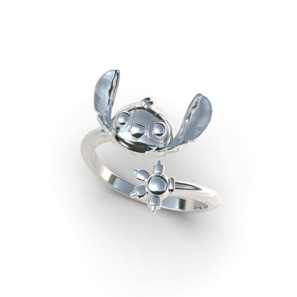 Anillo Stitch en plata 950