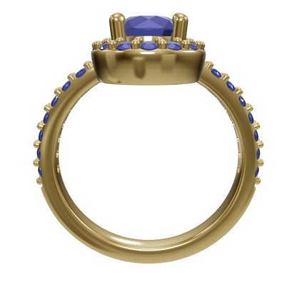 Eternal love ring in 950 silver - Luya Jewelry
