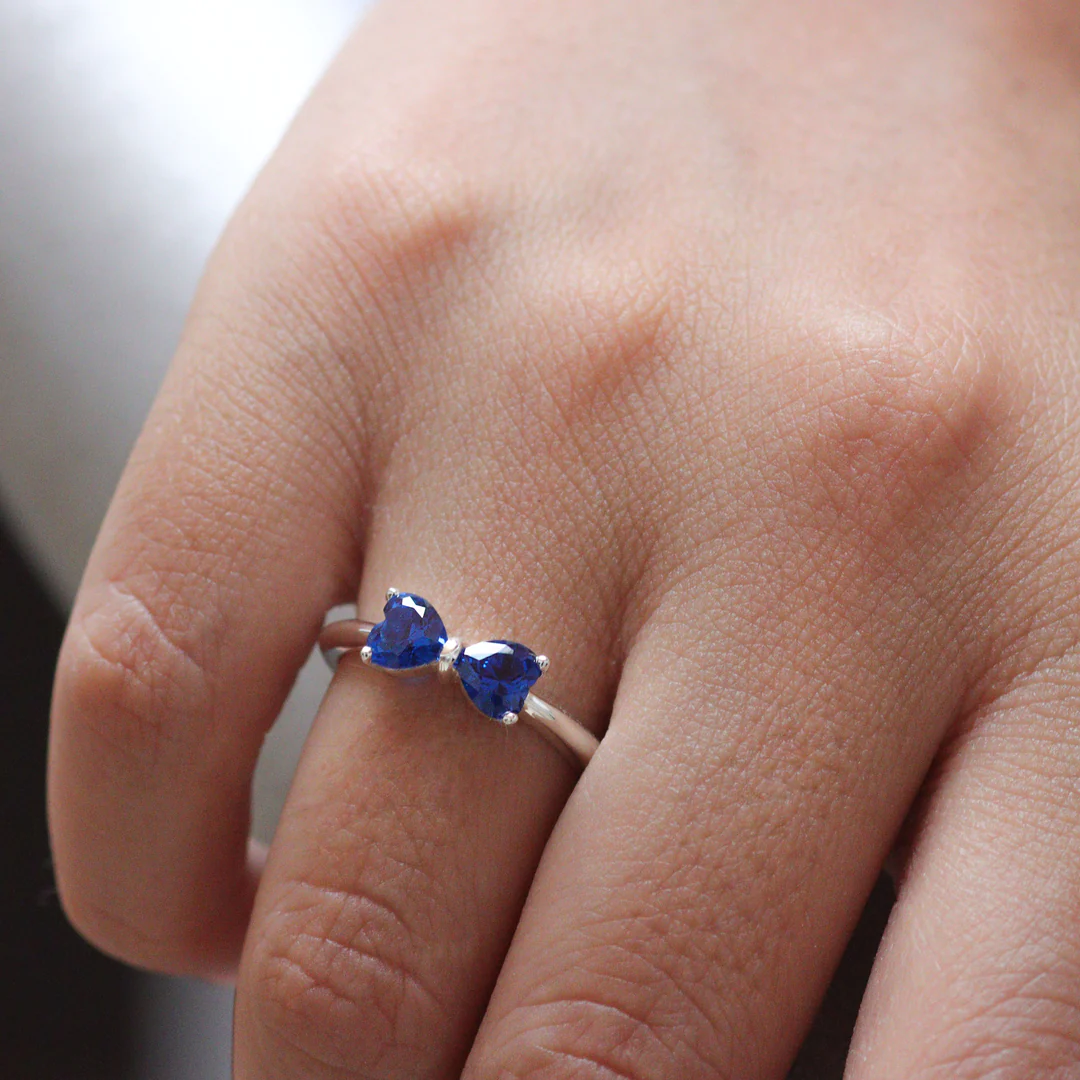 Infinity heart ring