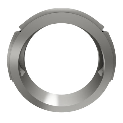 Anillo de bisel para hombre en plata 950
