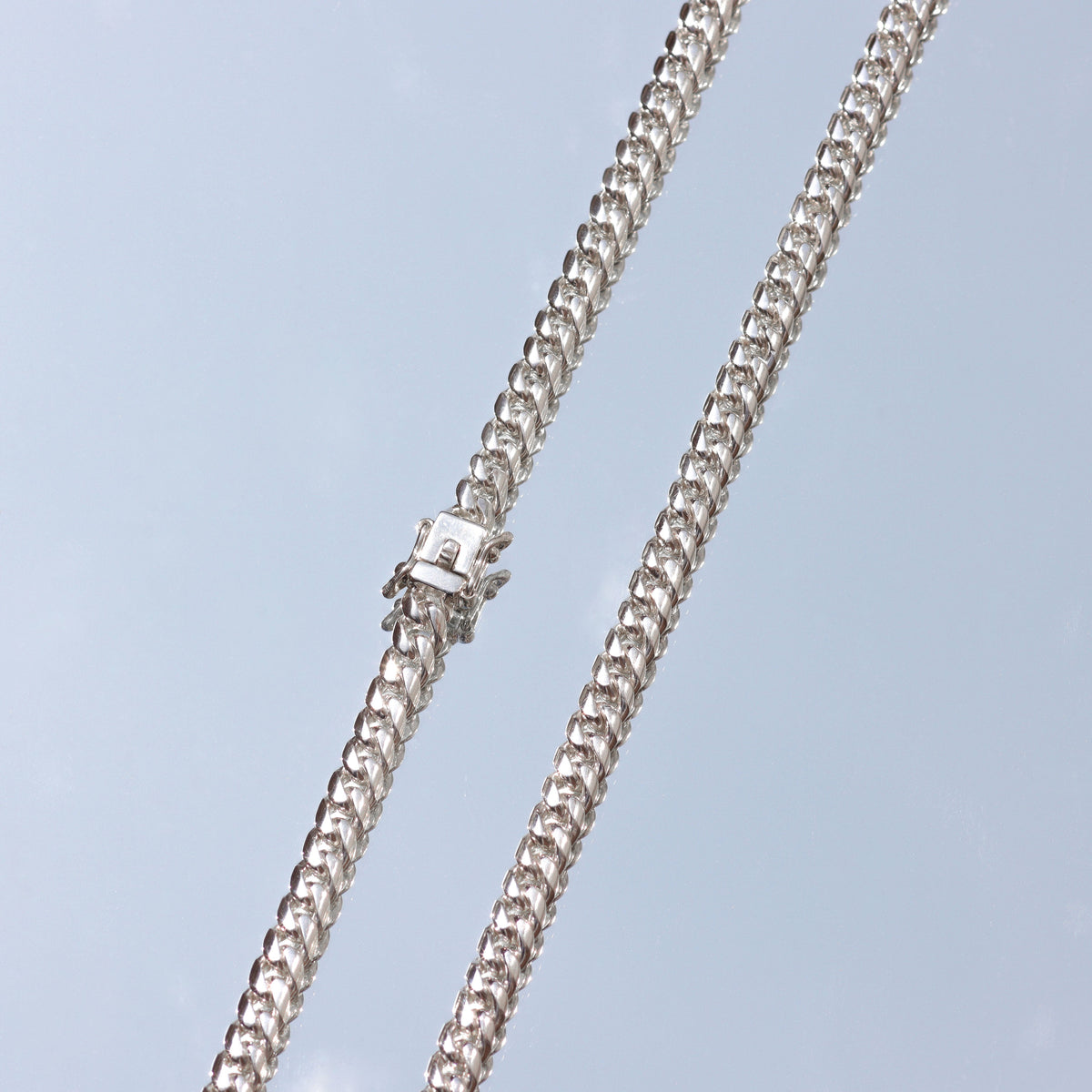 Cadena lomo de corvina de 70 g en plata 950 para hombre