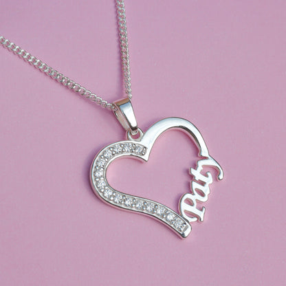 Collar con nombre personalizado en plata 950 y baño de oro 18k