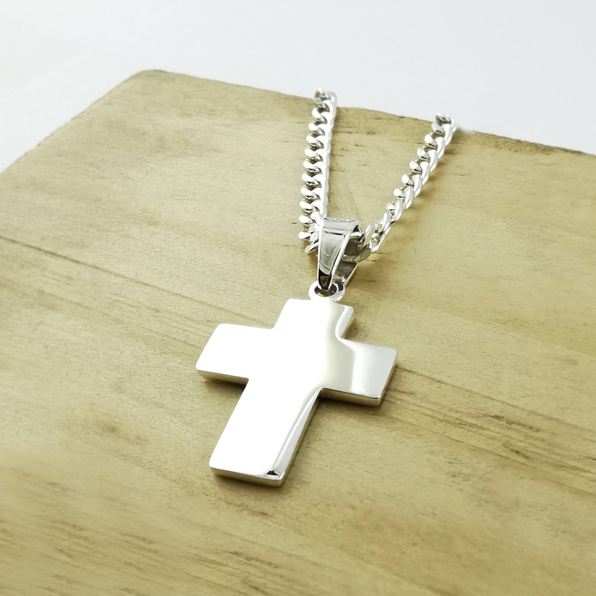 950 Silver Cross Necklace | Designer Jewelry - Luya