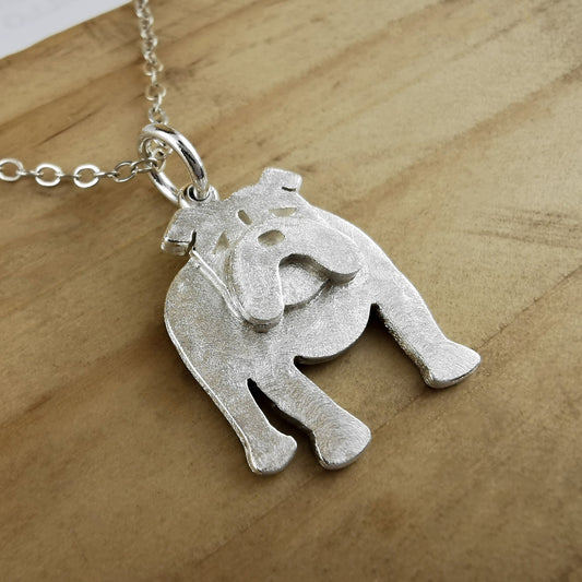 950 Silver Bulldog Necklace - Luya Jewelry