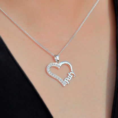 Collar con nombre personalizado en plata 950 y baño de oro 18k
