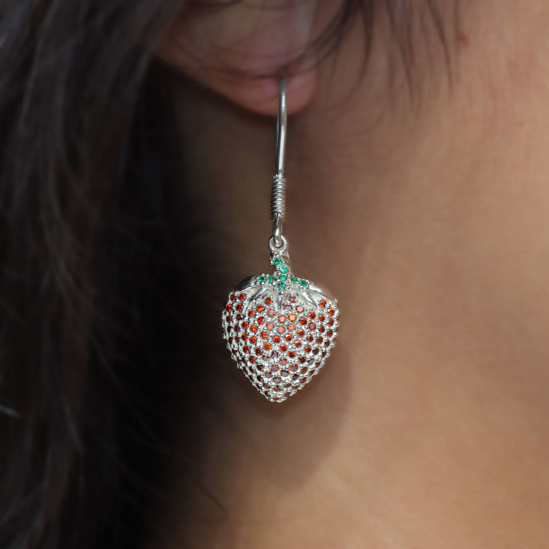 Aretes de fresa