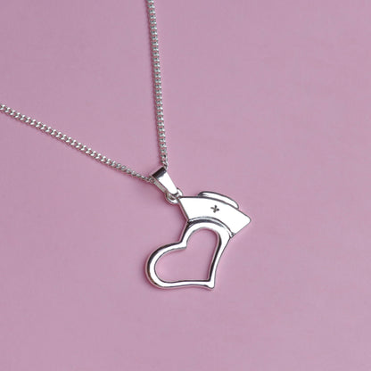 Collar de enfermera en plata 950
