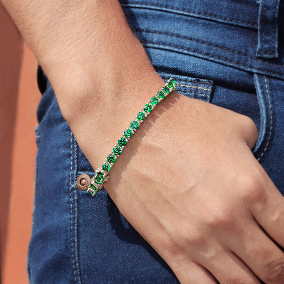 Pulsera tennis de 5 mm en plata 950