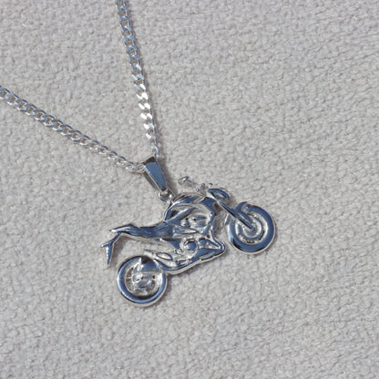 Collar de moto deportiva Z800 en plata 950