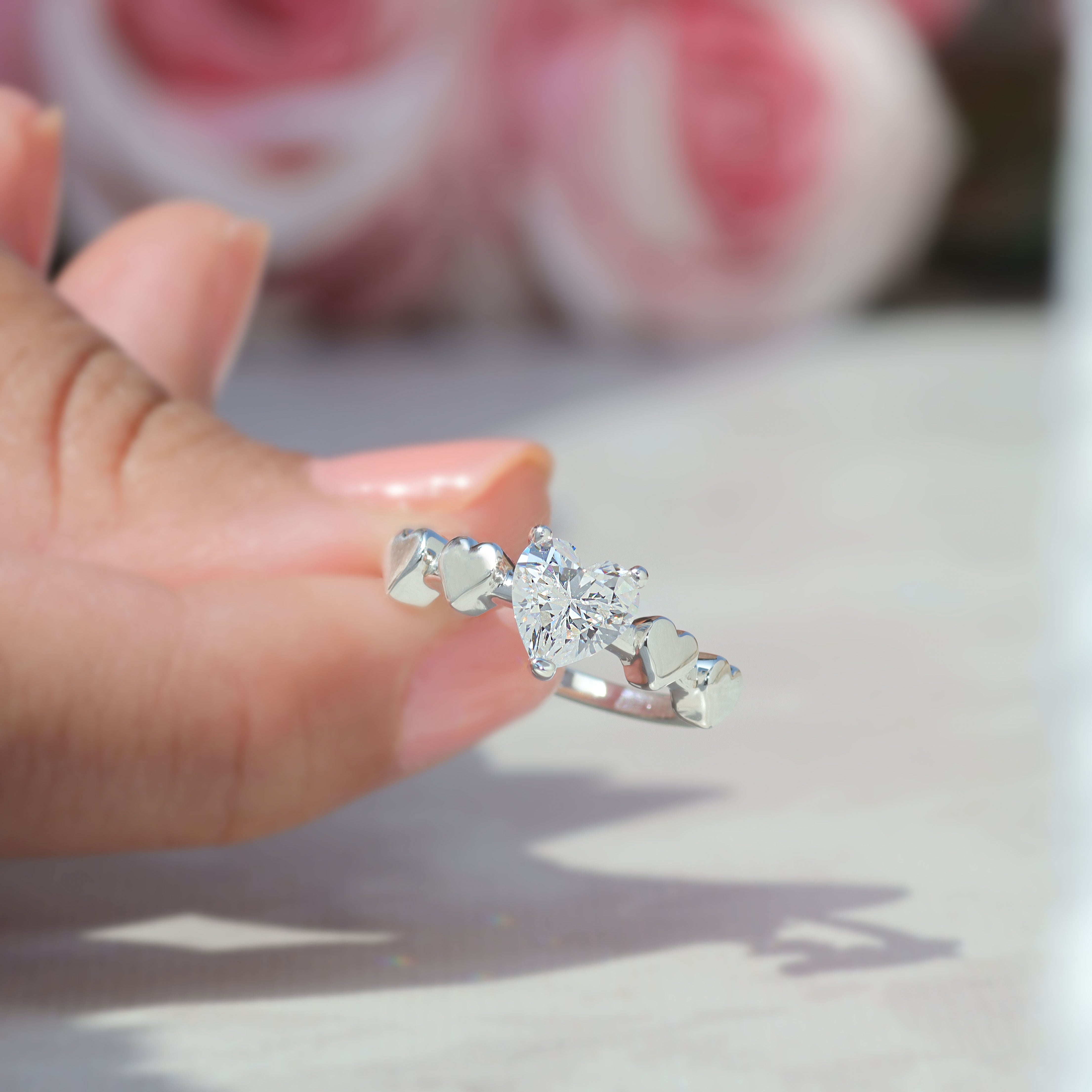 Heart-shaped ring