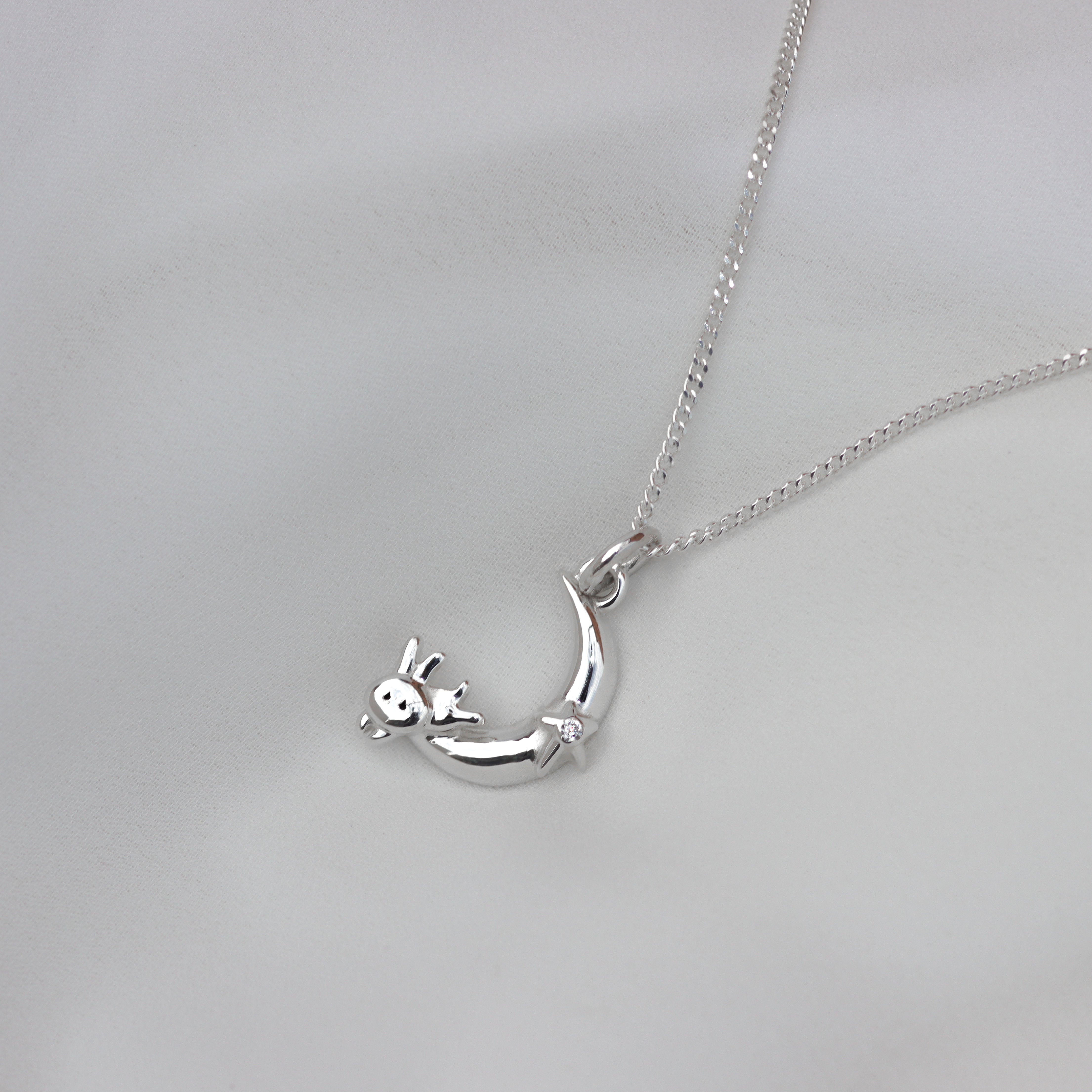 Rabbit and star necklace
