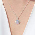 Necklace with circular cut