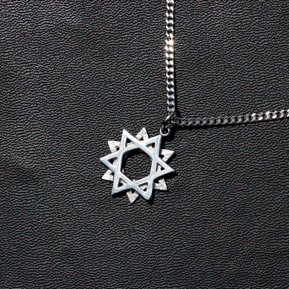 Twelve-pointed star dodecagram necklace
