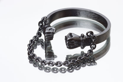 Cuff and chain bracelet