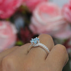 Anillo corona con piedras en plata 950