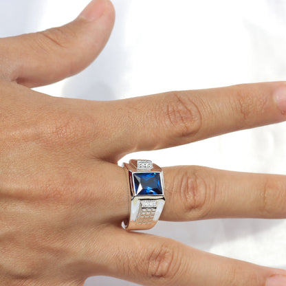 Anillo para hombre en plata 950