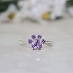 Anillo huella de amor en plata 950