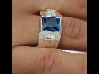 Anillo para hombre en plata 950
