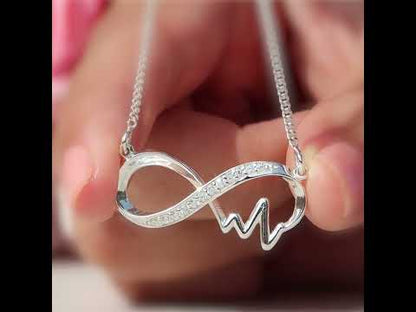 Collar cardiograma en plata 950