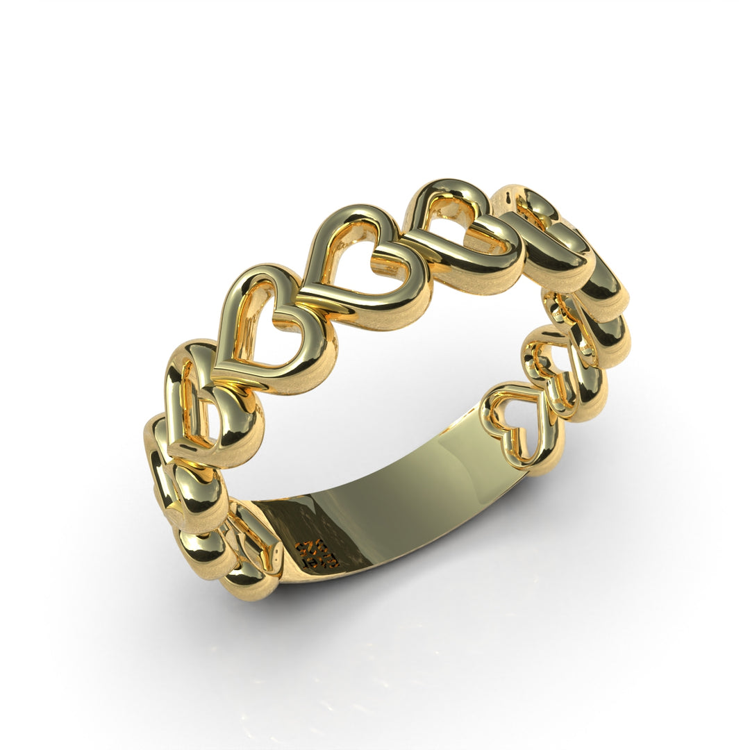 Anillo Corazones