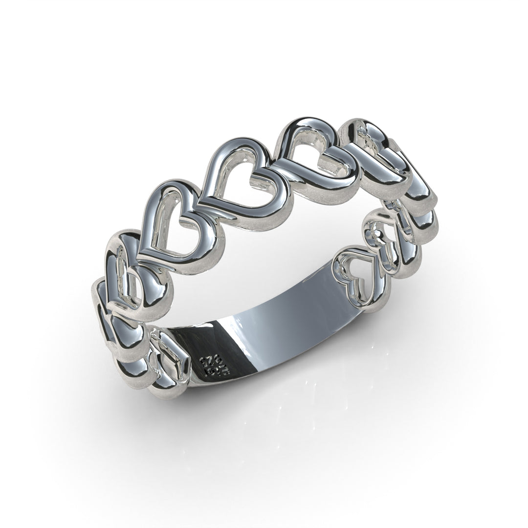 Anillo Corazones