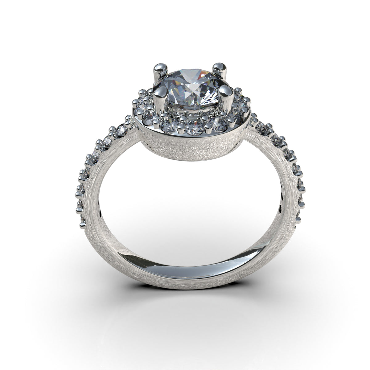 Eternal love ring in 950 silver - Luya Jewelry