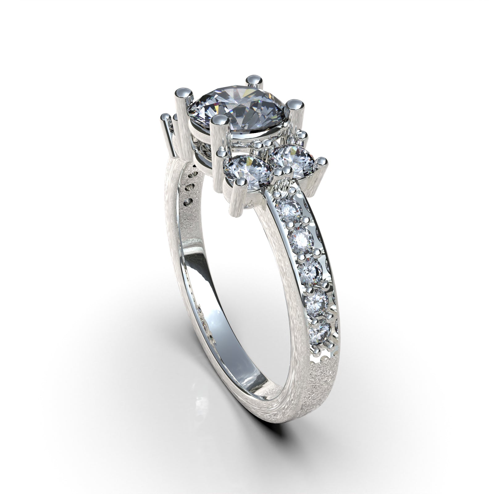 Anillo de Compromiso Sirena - Plata 950 | Luya Joyería