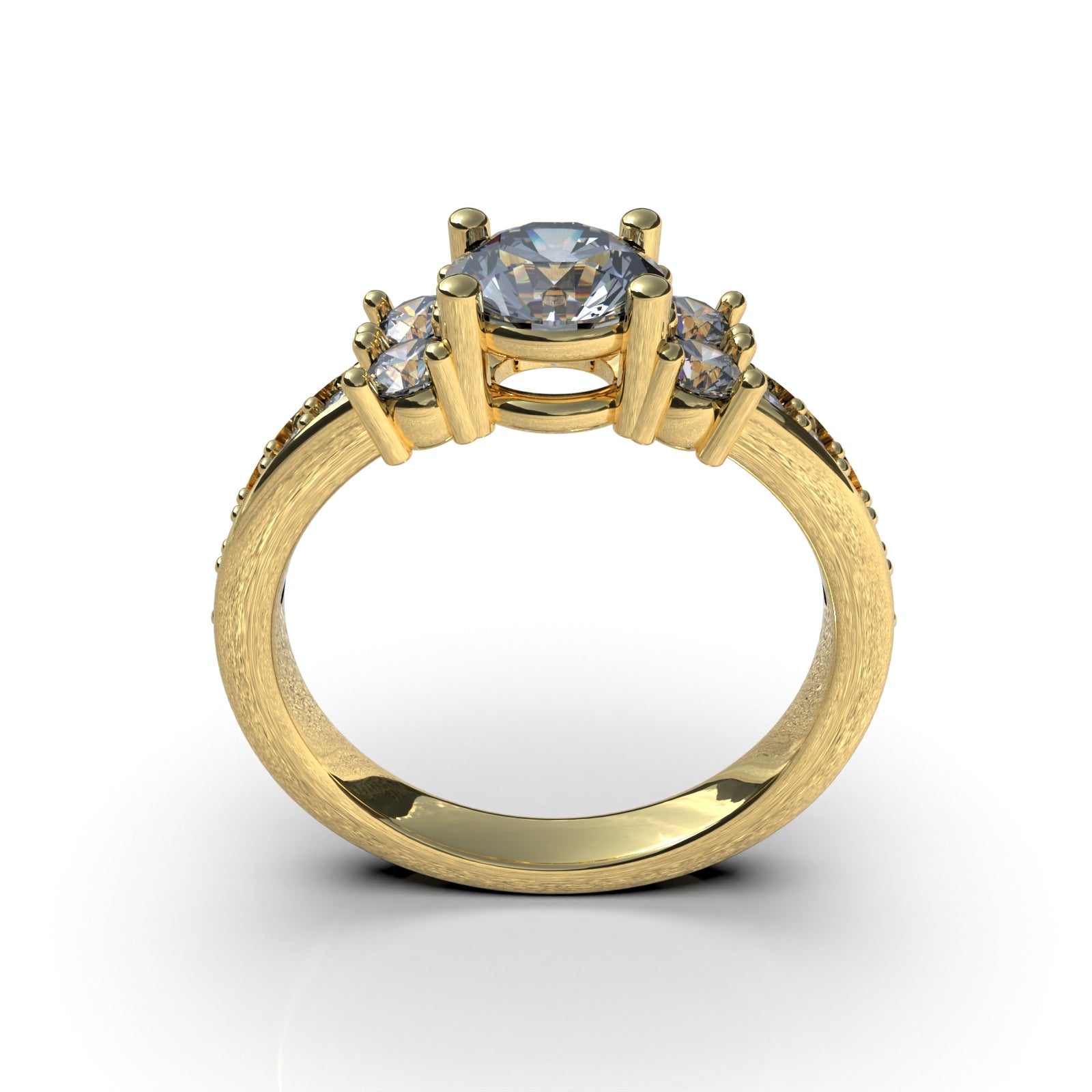 Anillo de Compromiso Sirena - Plata 950 | Luya Joyería