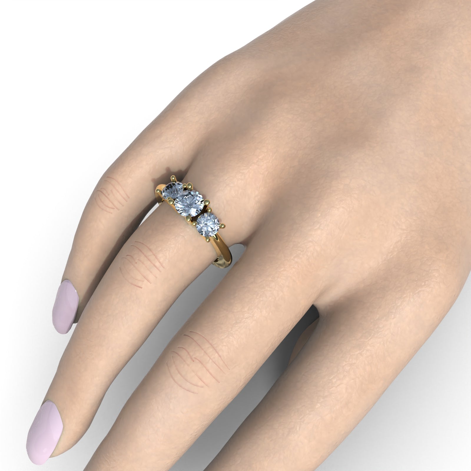 Anillo de Compromiso Mila - Plata 950 | Luya Joyería
