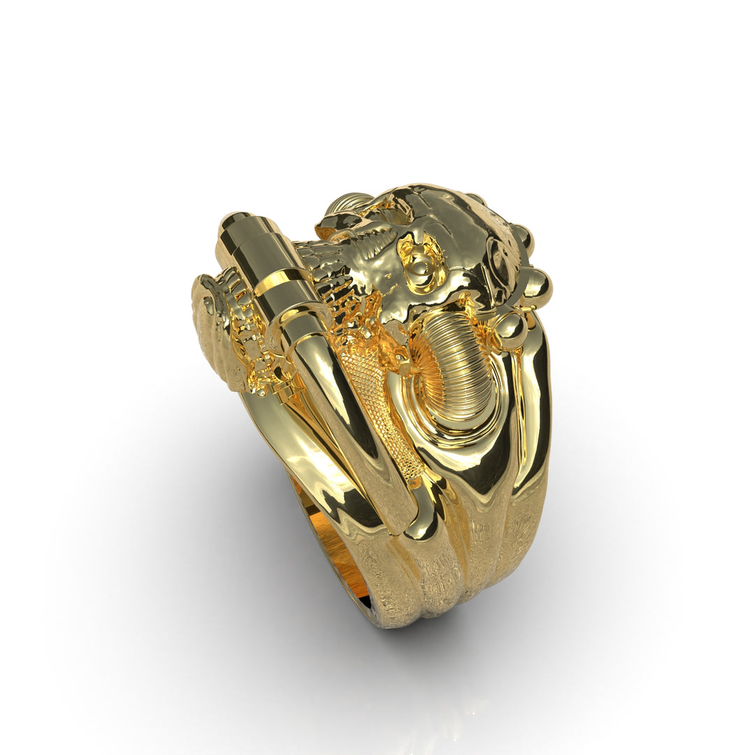 Anillo Skull Punk