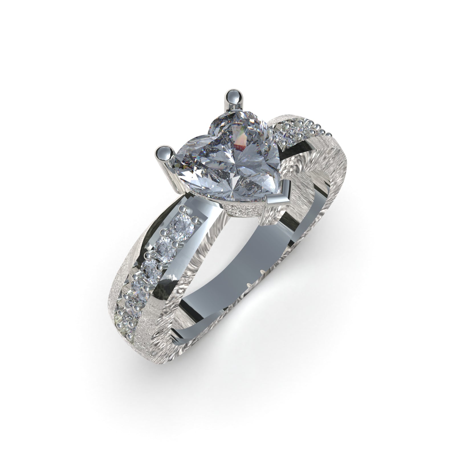 Anillo de Compromiso Cleo - Plata 950 | Luya Joyería