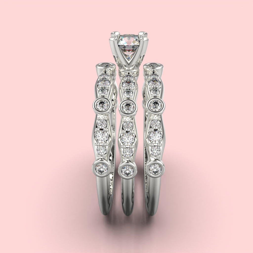 3Square ring with circular cut