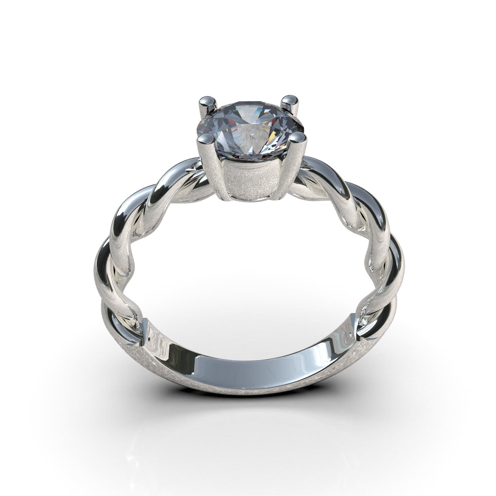 Anillo de Compromiso Olivo - Plata 950 | Luya Joyería