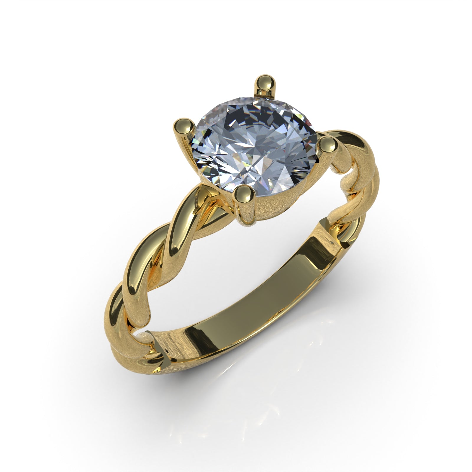 Anillo de Compromiso Olivo - Plata 950 | Luya Joyería