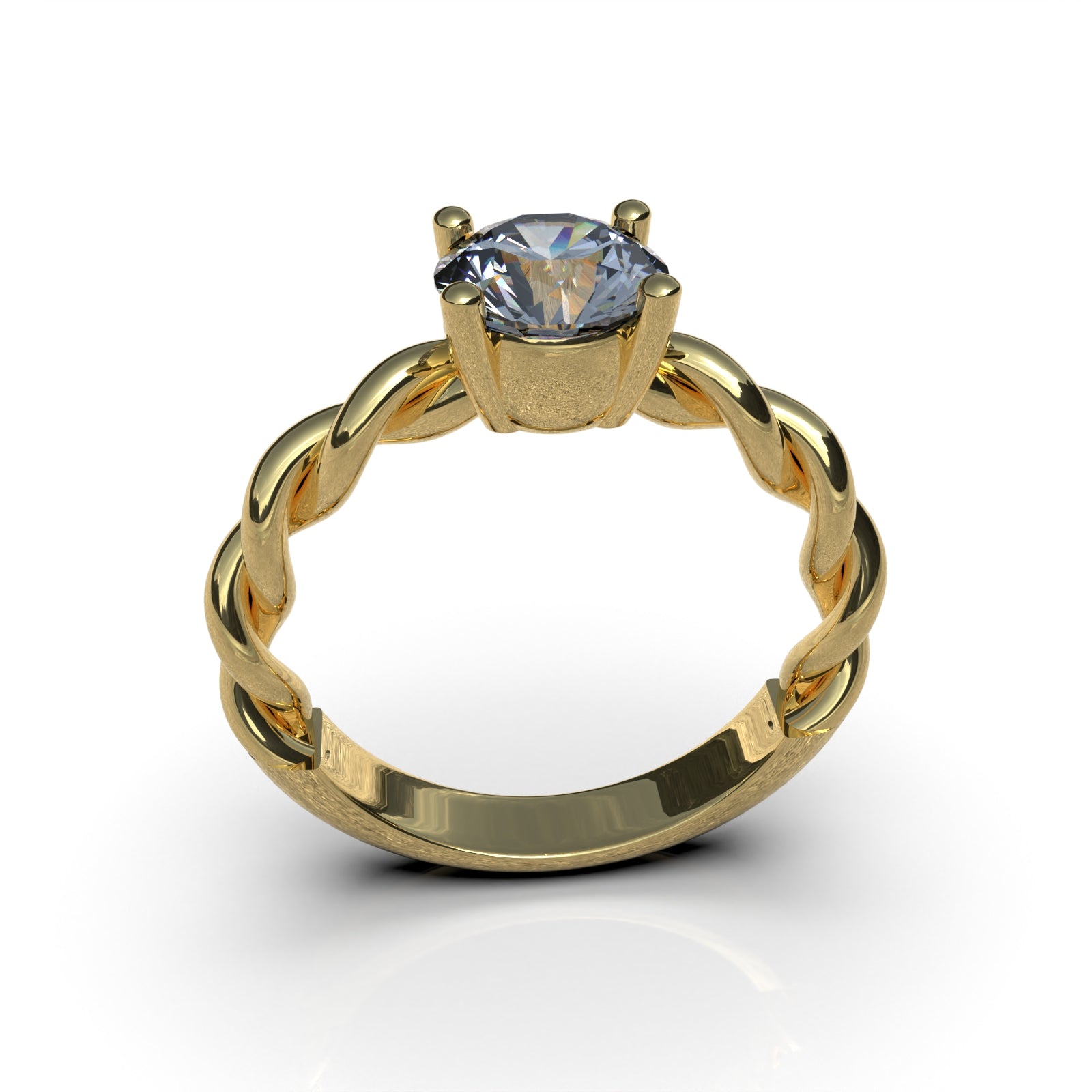 Anillo de Compromiso Olivo - Plata 950 | Luya Joyería