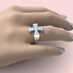 Cargue la imagen en el visor de la galería, Anillo Cross Patty
