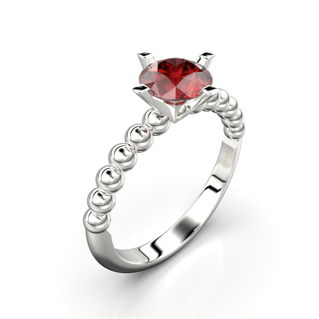 Circles of Love Ring - 950 Silver - Luya Jewelry