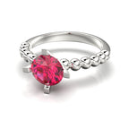 Circles of Love Ring - 950 Silver - Luya Jewelry